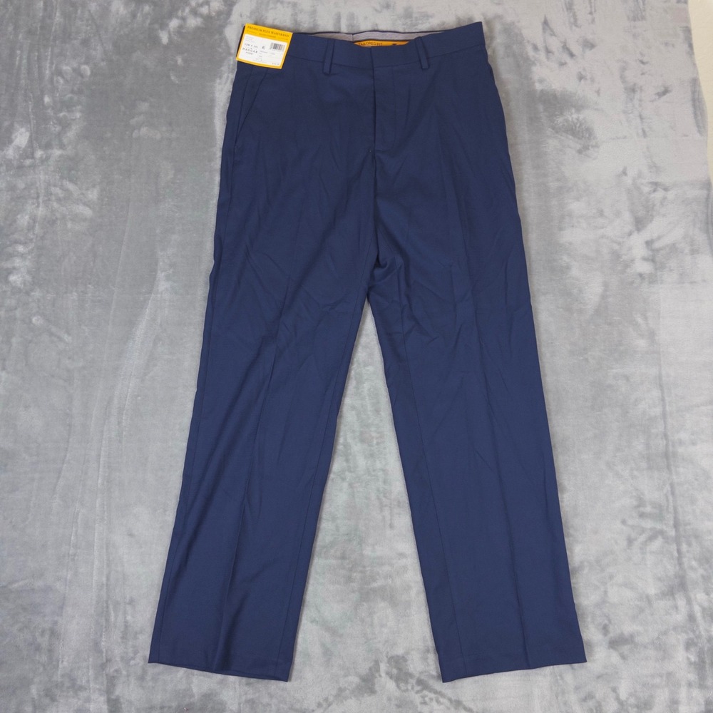 Haggar Suit Pants Mens 32x30 Blue H26‎ Premium Stretch Tailored Fit Shadow Check